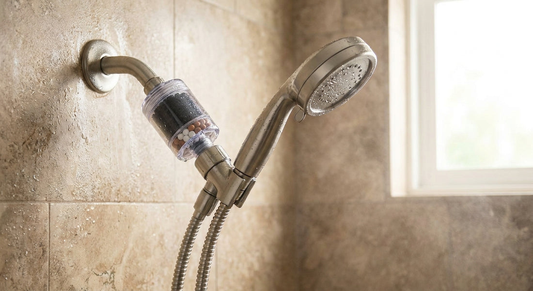 Filtered shower head for chlorine removal